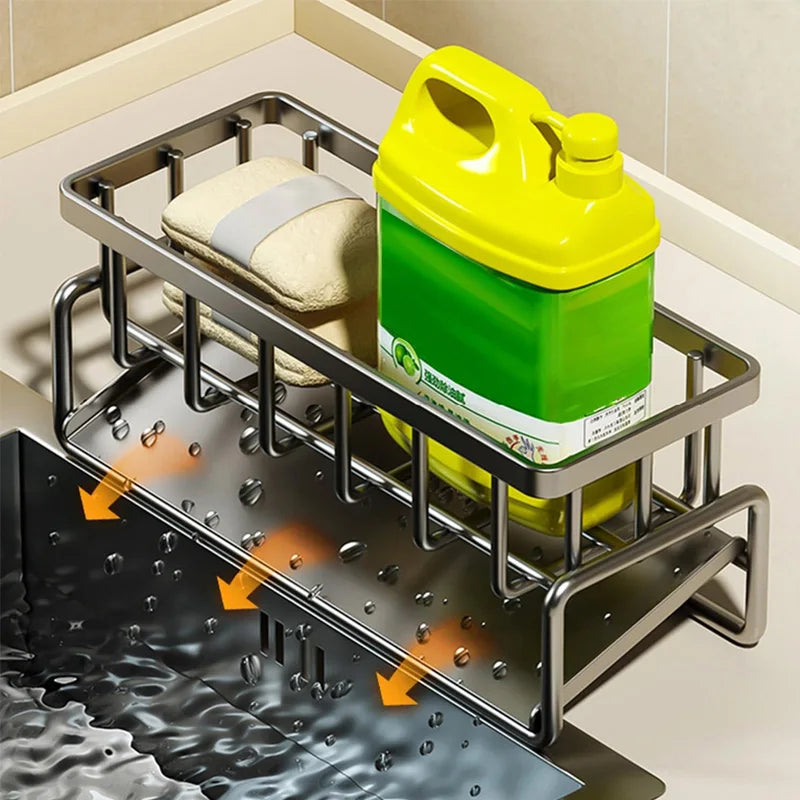 Carbon-Steel Kitchen Sink Organizer product image