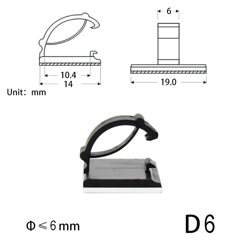 10-Piece Under-Desk Cable Organizer product image