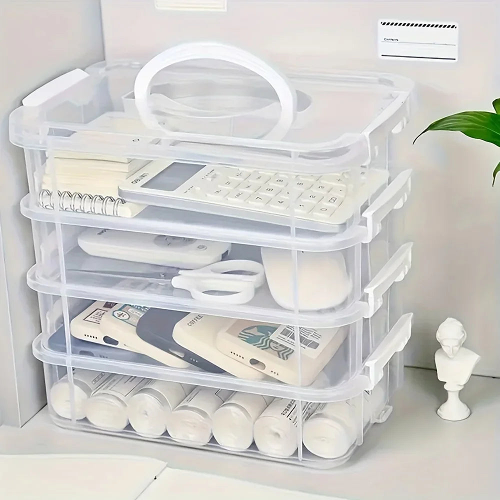 Four-Layer Transparent Storage Box product image