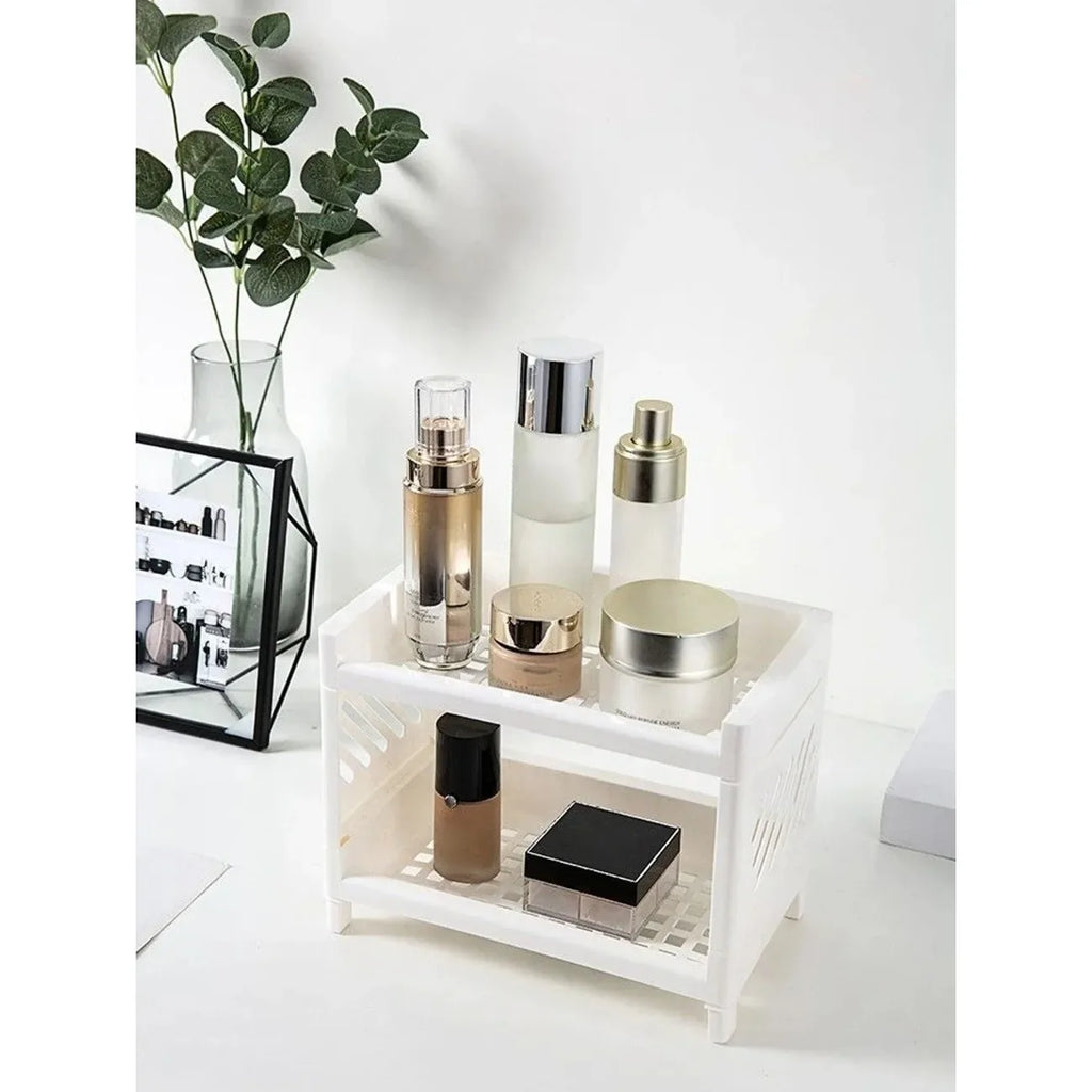 Modern Double-Deck Desk Storage Rack product image