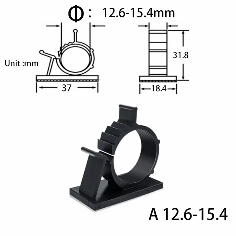 10-Piece Under-Desk Cable Organizer product image