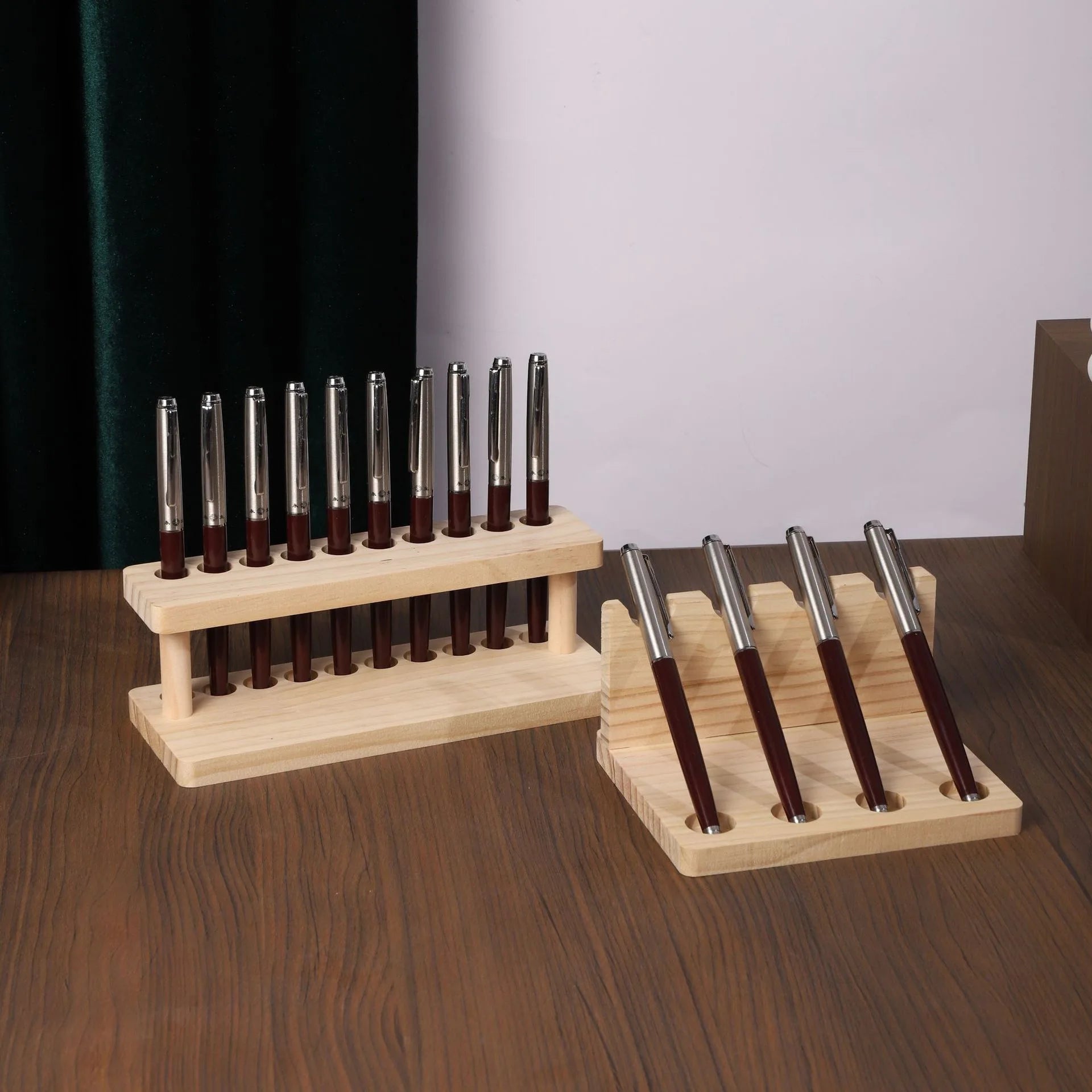 Walnut Wood Multifunction Desk Organizer product image