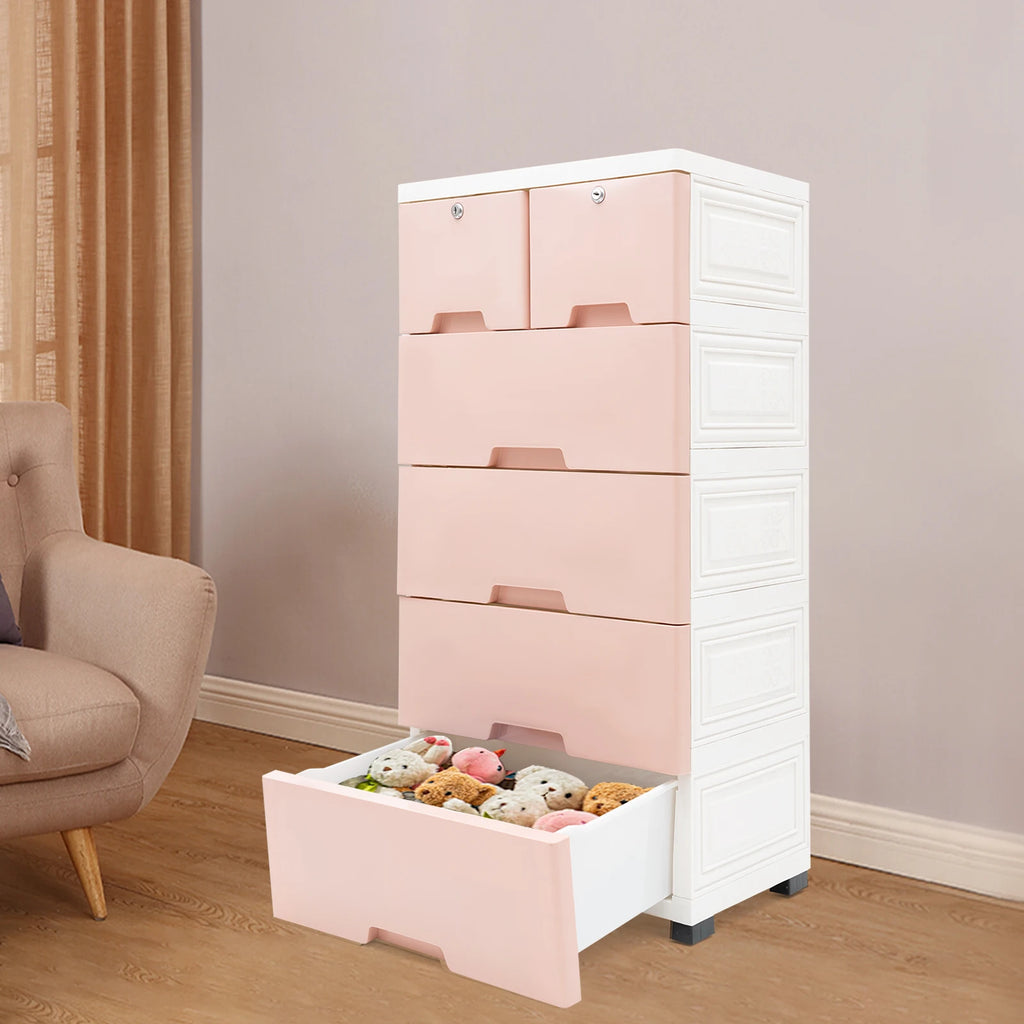 Five-Tier Plastic Storage Cabinet product image
