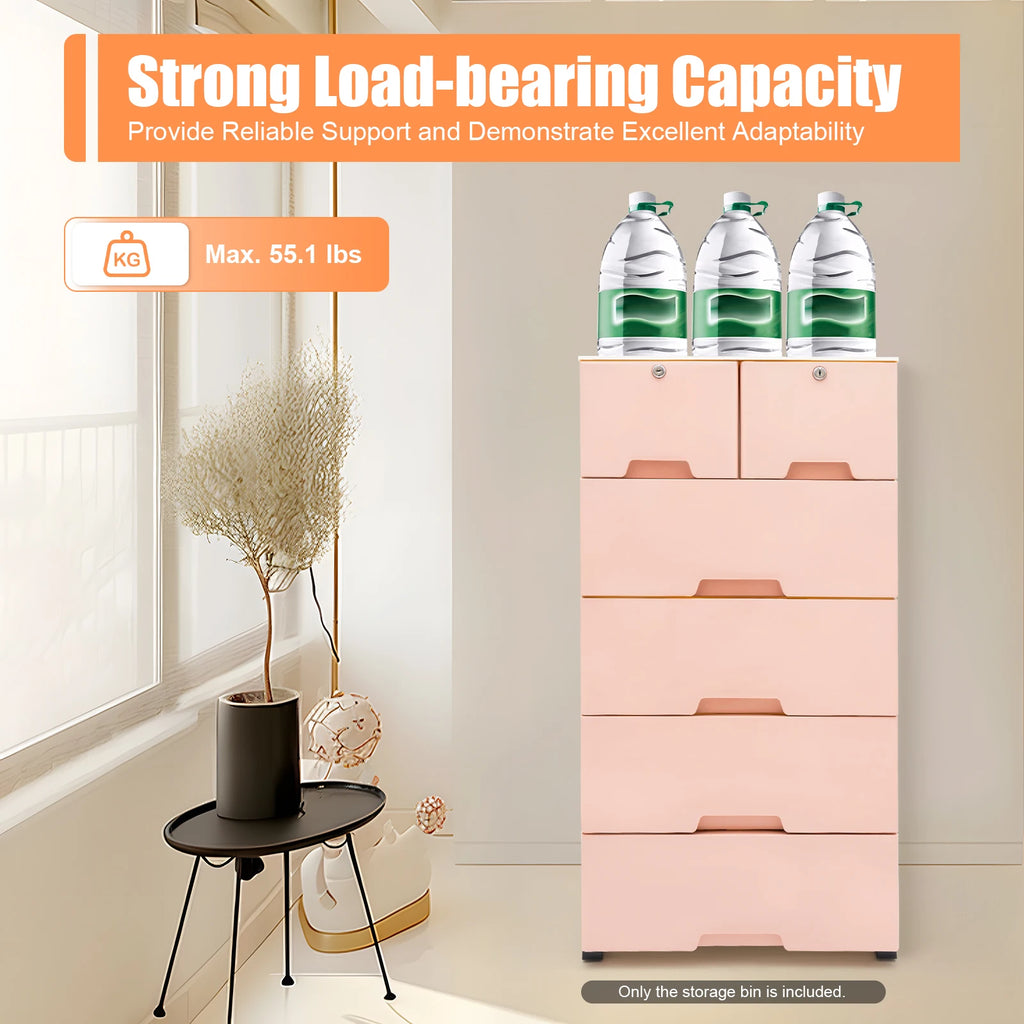 Five-Tier Plastic Storage Cabinet product image