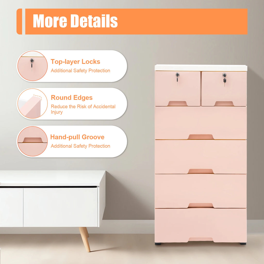 Five-Tier Plastic Storage Cabinet product image