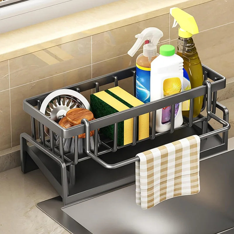 Carbon-Steel Kitchen Sink Organizer product image