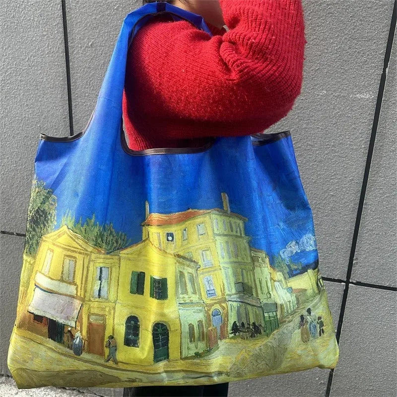 Flower Oil-Painting Foldable Shopping Bag product image
