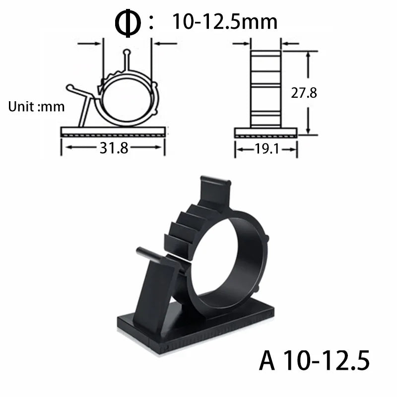 10-Piece Under-Desk Cable Organizer product image
