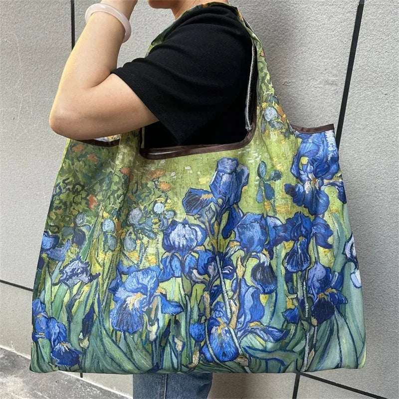Flower Oil-Painting Foldable Shopping Bag product image