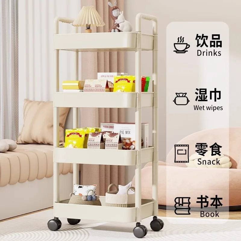 Trolley With Handlebar and Storage Rack product image