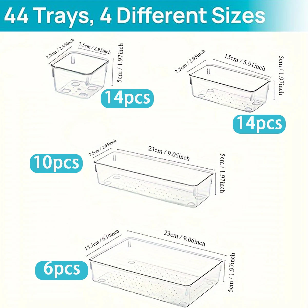 44-Piece Drawer Organizer Kit product image