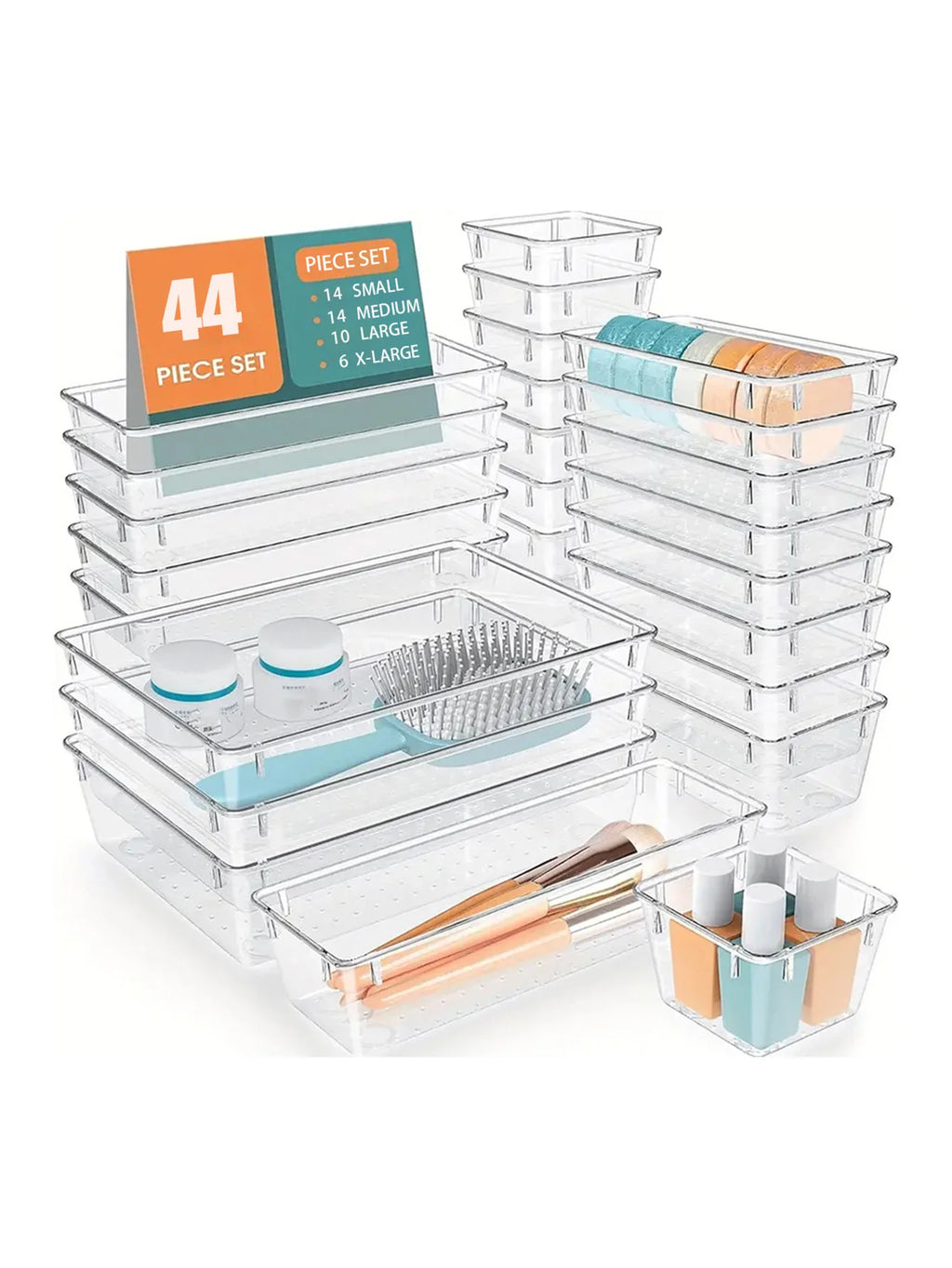 44-Piece Drawer Organizer Kit product image