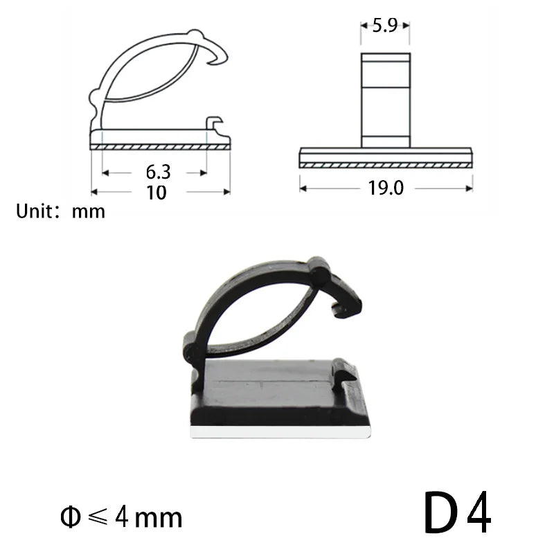 10-Piece Under-Desk Cable Organizer product image