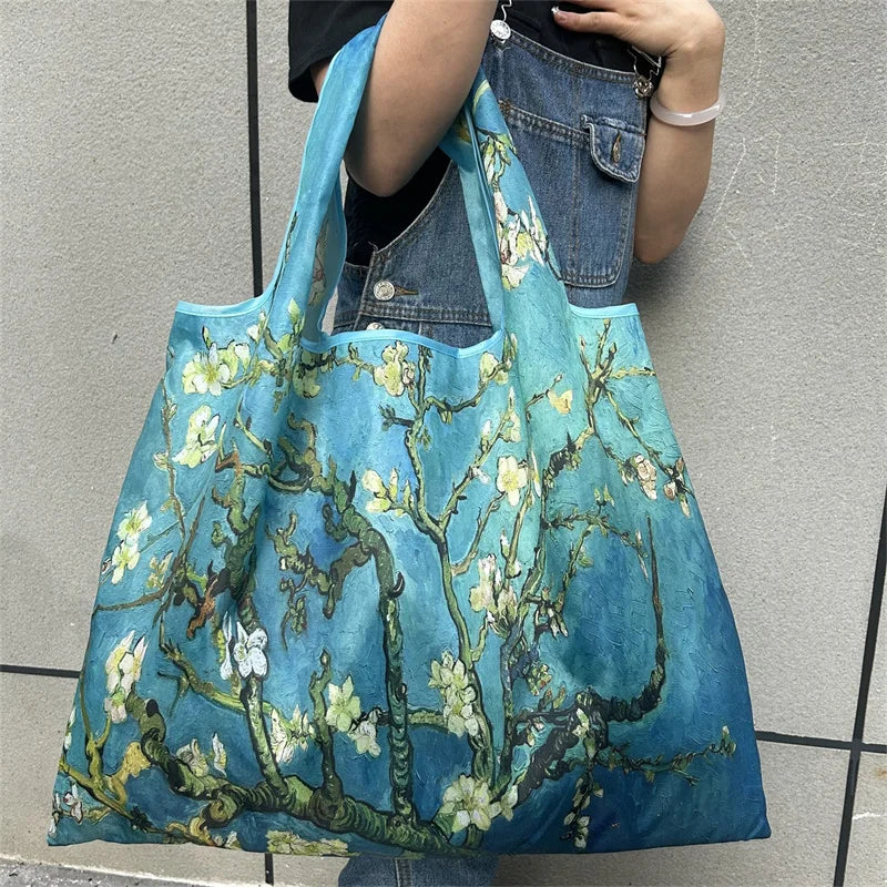 Flower Oil-Painting Foldable Shopping Bag product image