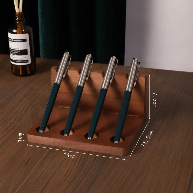 Walnut Wood Multifunction Desk Organizer product image