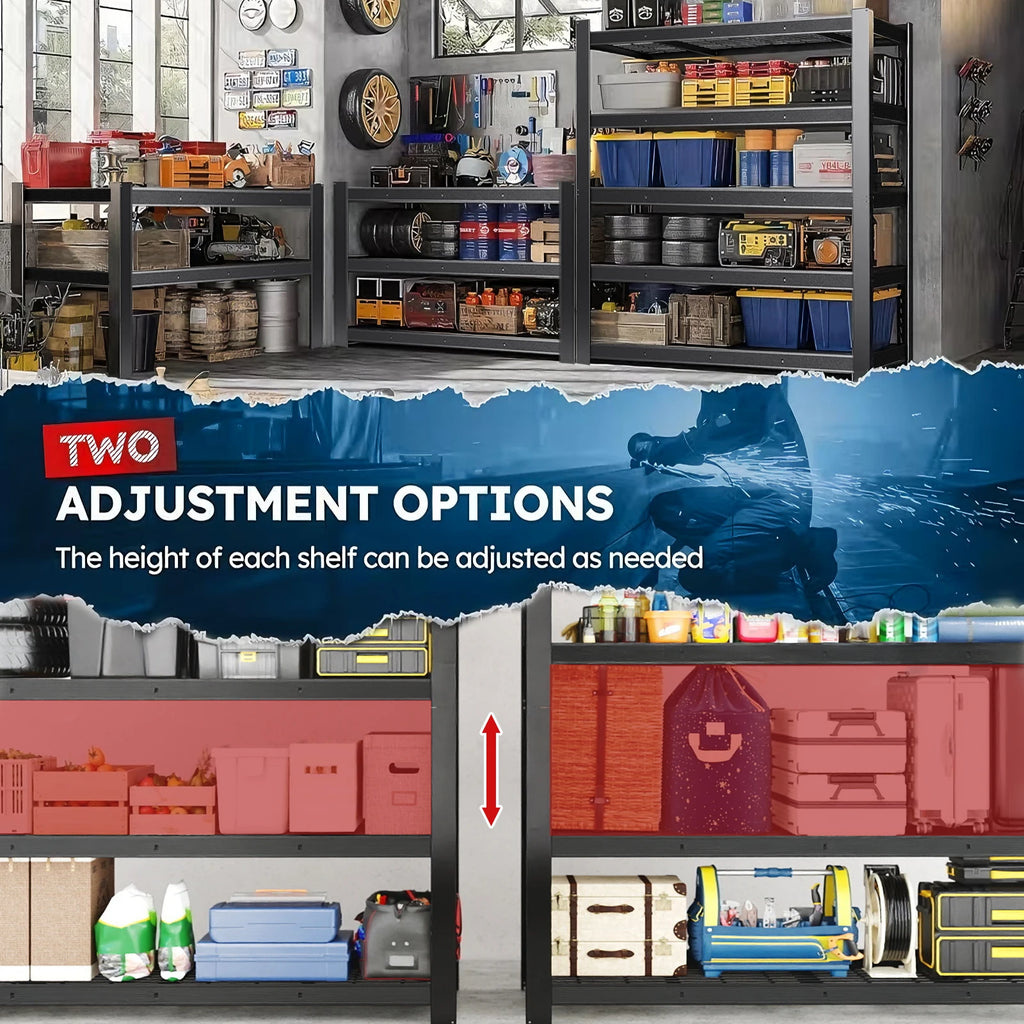 84-Inch Heavy-Duty Metal Storage Rack product image