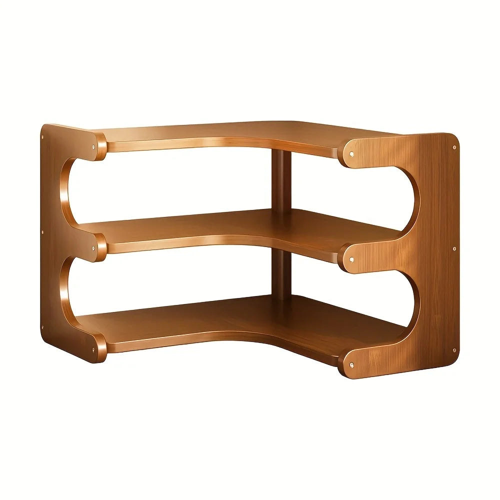 Bamboo Corner Desk Shelf product image
