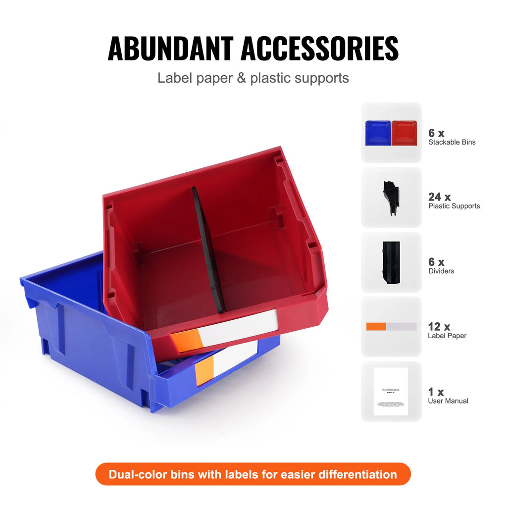 Six-Piece Garage Storage Bin Set product image
