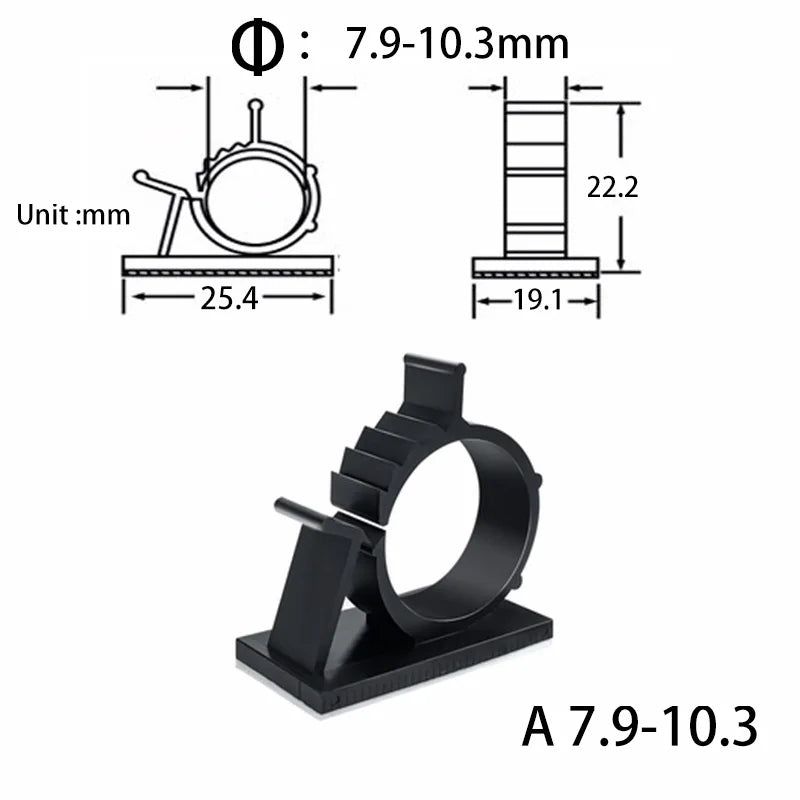 10-Piece Under-Desk Cable Organizer product image