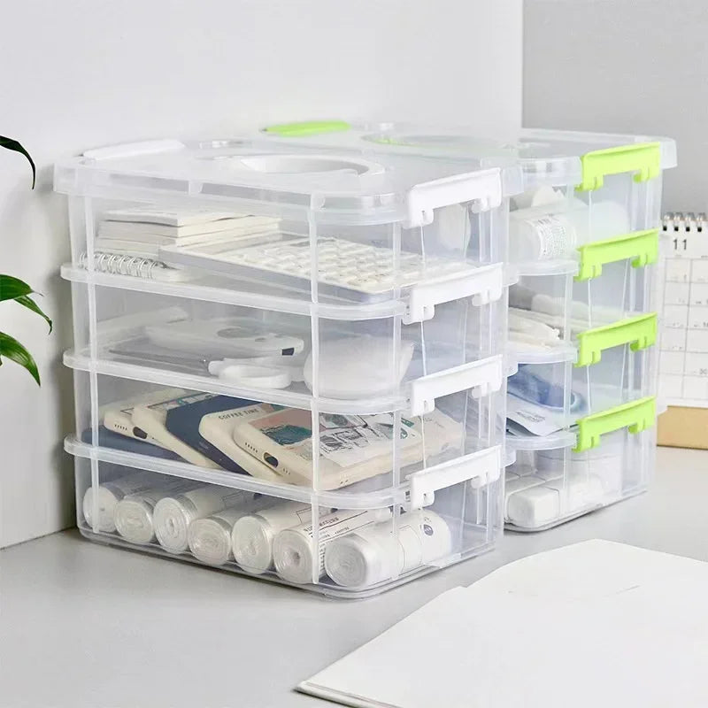 Four-Layer Transparent Storage Box product image
