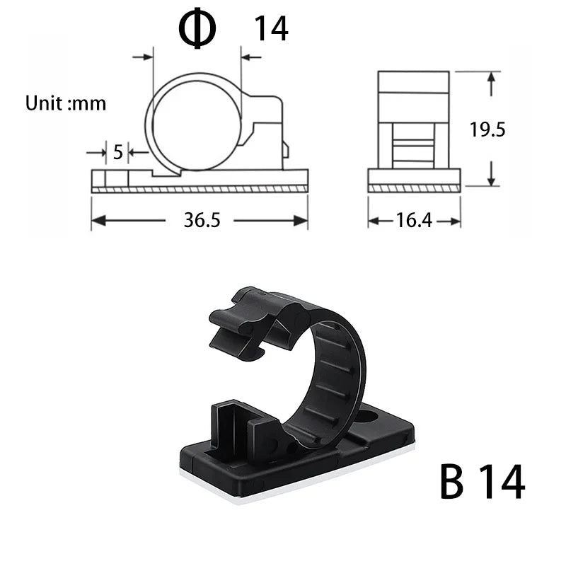 10-Piece Under-Desk Cable Organizer product image