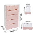 Five-Tier Plastic Storage Cabinet product image