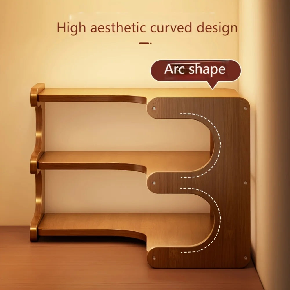 Bamboo Corner Desk Shelf product image