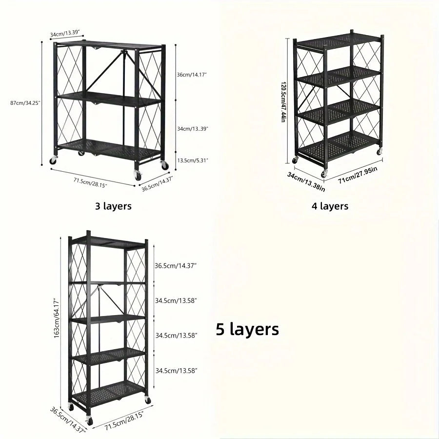 Foldable Metal Storage Rack product image
