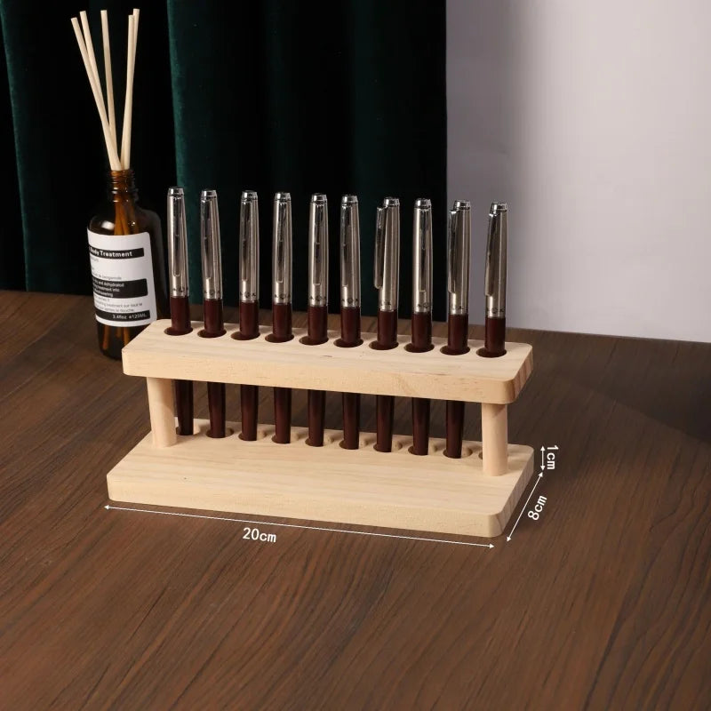 Walnut Wood Multifunction Desk Organizer product image