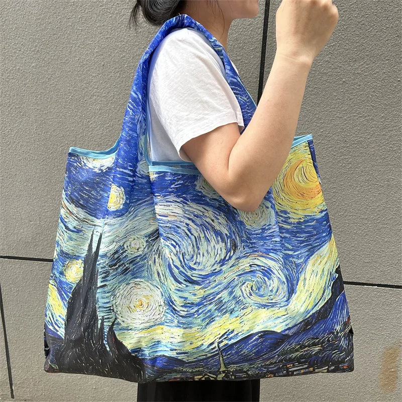 Flower Oil-Painting Foldable Shopping Bag product image