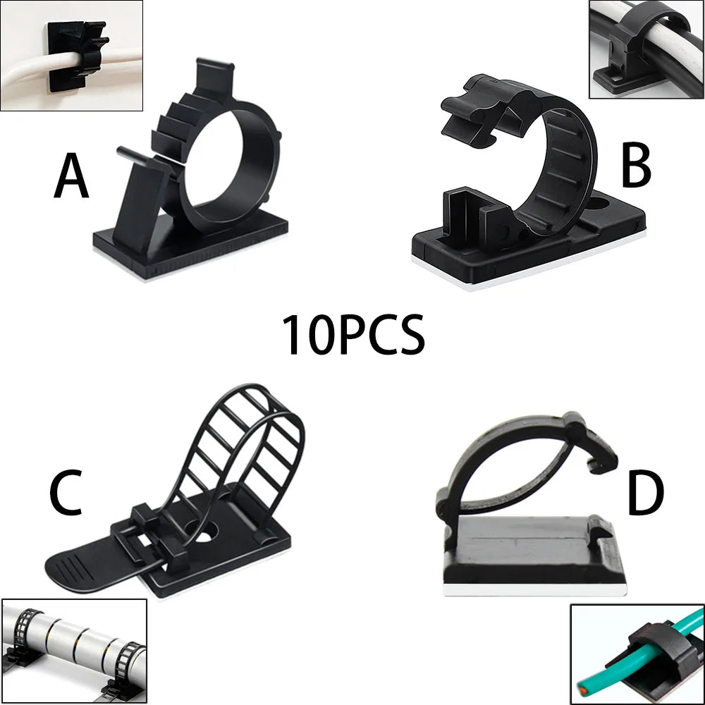 10-Piece Under-Desk Cable Organizer product image