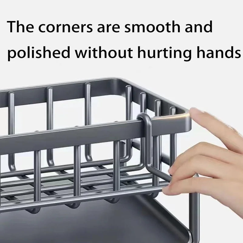 Carbon-Steel Kitchen Sink Organizer product image
