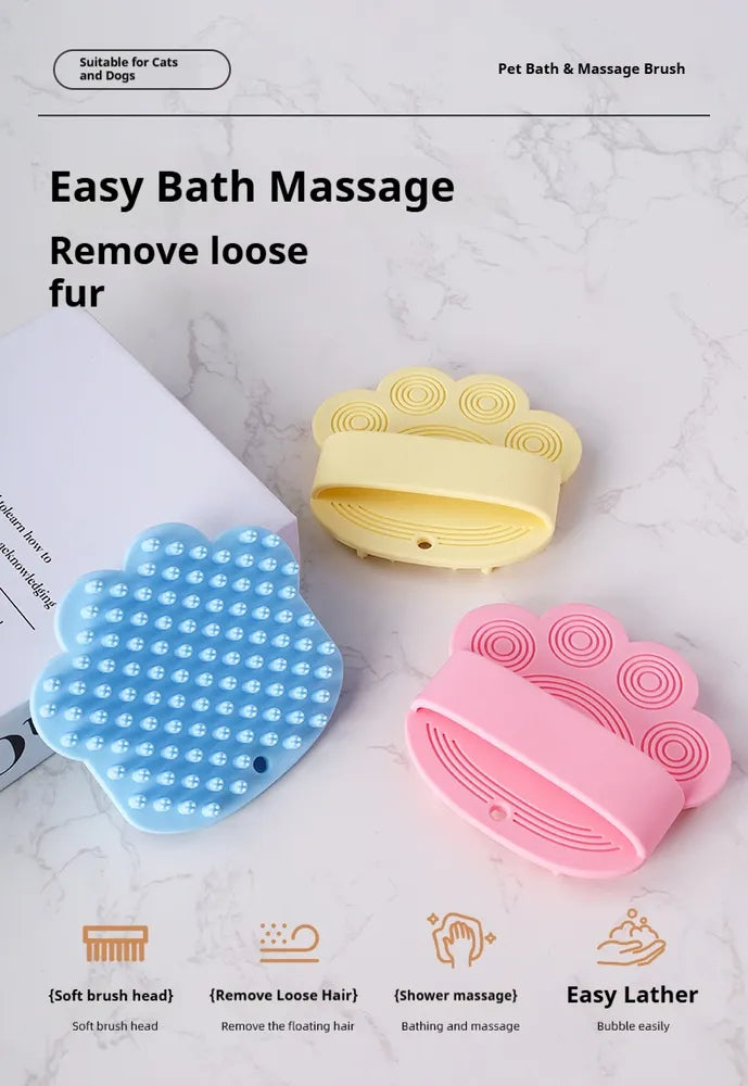 Rubber Dog Bath Brush product image