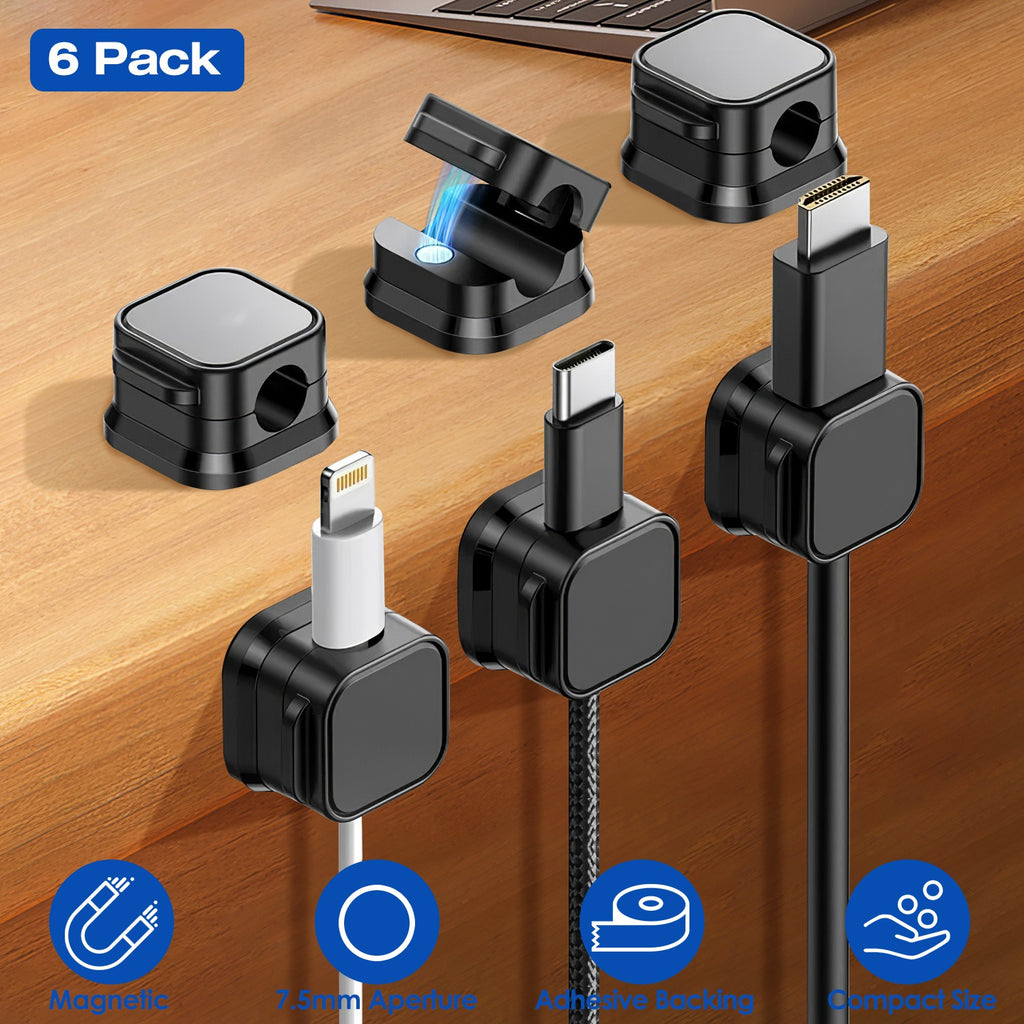 Six-Pack Magnetic Cable Clips product image